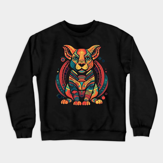 Unlock Your Zodiac Style with Vibrant Zodiac Dog Design | Shop Now Crewneck Sweatshirt by Kneazal